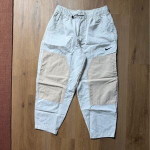 Nike Cream and White Colorblock Tech Pants